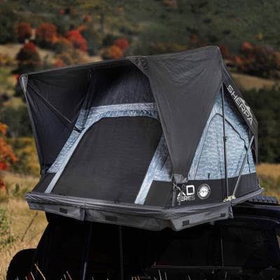 XD Sherpa S4S - Soft Sided Roof Top Tent, 4 Person, Grey Body and Black Rainfly Overland Vehicle Systems