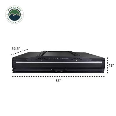 XD Everest 2 - Cantilever Aluminum Roof Top Tent, 2 Person, Grey Body and Black Rainfly Overland Vehicle Systems