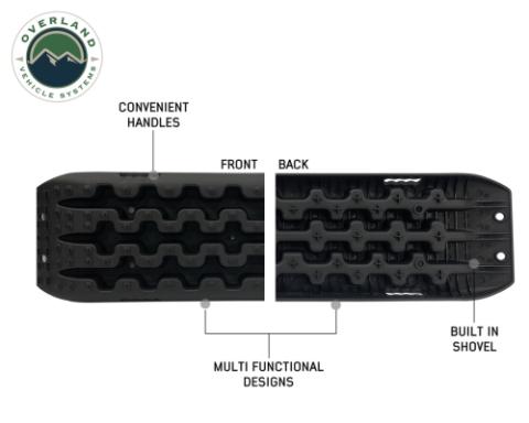 Recovery Ramps for 4WDs Gray/Black Universal + Storage Bag Overland Vehicle Systems