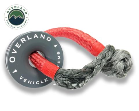 Recovery Snatch Ring 4.00 41,000 lb. Gray With Storage Bag Overland Vehicle Systems