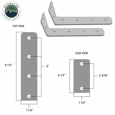 HD Nomadic 180 LTE - Awning, Grey Body, Green Trim and Black Travel Cover Overland Vehicle Systems
