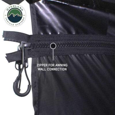 XD Nomadic 270 - Awning Wall 1 W/Black Out, Passenger Side, Black Body, Black Trim W/Storage Bag Overland Vehicle Systems