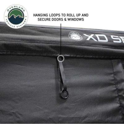 XD Nomadic 270 - Awning Wall 1 W/Black Out, Passenger Side, Black Body, Black Trim W/Storage Bag Overland Vehicle Systems