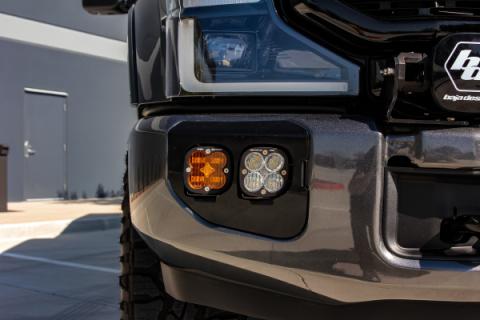 Ford Super Duty (20-22) Fog Lights Dual FPK Baja Amber SAE/Pro DC Baja Designs