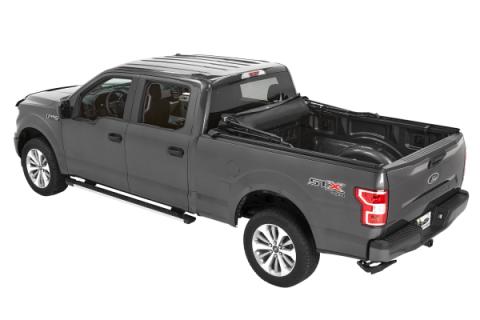 Supertop Truck Bed Cap 2 For Ford 2015-2024 F-150 5.5 Foot Black Diamond PVC Coated Sailcloth No Drill Bestop