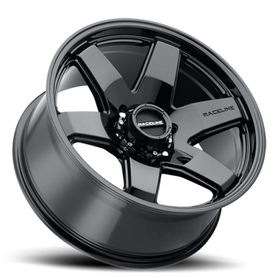 Aluminum Wheels 20x8.5 Addict 942B Gloss Black Multi Spoke 15 Offset 5 on 139.7 Bolt Pattern 106.5 Bore Raceline