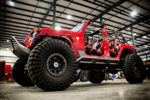 Frame Mounted Rocker Guards For 4 Door Jeep JL Bare Steel Motobilt