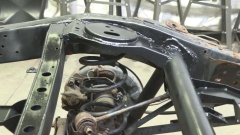 Rear Upper Coil Spring Bucket and Shock Mount For FJ Cruiser and 4Runner Passenger Side Rust Buster Frameworks