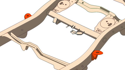 Middle Body Frame Mount For 4Runner and FJ Cruiser Rust Buster Frameworks