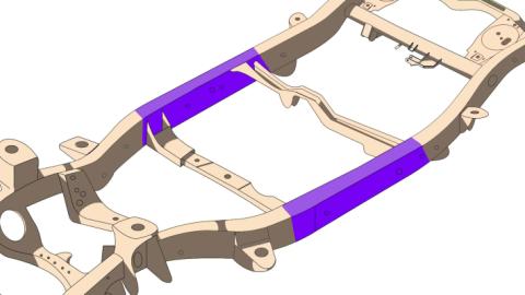 07-14 Toyota FJ Cruiser Center Frame Section Driver Side Rust Buster Frameworks