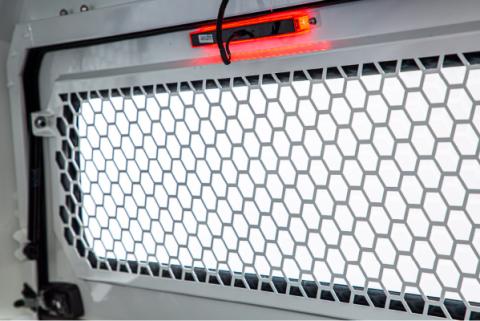 Rear Window Security Screen, 20-24 Jeep Gladiator EVO, EVOa, and EVOc Applications, SmartCap Fits Caps w/Serial Number's beginning with a date (DDMMYY) after 010422 and ending with MB, WH, or SA