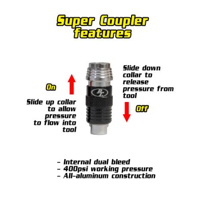 Super Coupler Multi-Pack 1/4 NPT Male Set Of 3 Power Tank