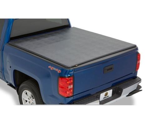 Soft Tri-Fold Tonneau Cover EZ-Fold For Nissan 2004-2021 Titan 5.5 Foot Black Tailgate Spoiler Not Included Bestop