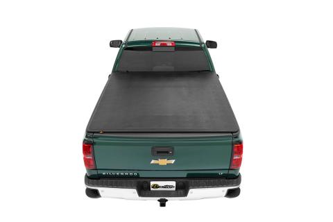 Soft Tri-Fold Tonneau Cover EZ-Fold For Chevy/GMC 1999-2007 Silverado/Sierra 6.5 Foot Black Tailgate Spoiler Not Included Bestop