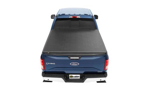 Soft Tonneau Cover EZ-Roll For Ford 2004-2024 F-150 6.5 Foot Black Tailgate Spoiler Not Included Bestop