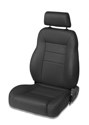 Jeep Seat Trailmax II Pro Front Driver Seat For Jeep 1976-1986 CJ7 All Vinyl Black Crush Bestop