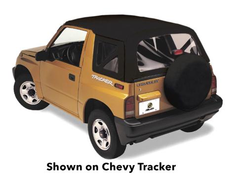 Replace-A-Top for OEM Hardware For Chevy 1999-2004 Tracker Clear Black Crush No Door Skins Included Bestop