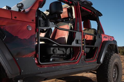 Jeep Tube Doors HighRock 4x4 Element Doors For Jeep 2020-2024 Gladiator Front Matte Black Bestop