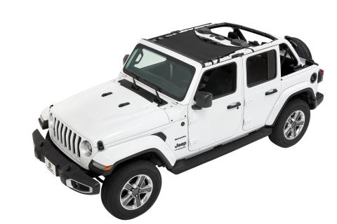 Jeep Gladiator Bikini Top Sun Standard Targa Style Bikini Top For Jeep 2020-2024 Gladiator Mesh Fabric Bestop