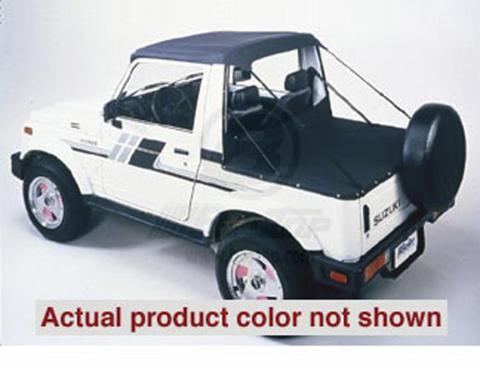 Suzuki Samurai Bikini Top Strapless Standard Targa Style Bikini Top For Suzuki 1986-1994 Samurai Black Crush Bestop