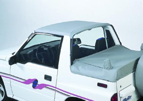 GEO Tracker/Suzuki Sidekick Bikini Top Strapless Standard Targa Style Bikini Top For Geo/Suzuki 1989-1994 Tracker/Sidekick Black Denim Bestop