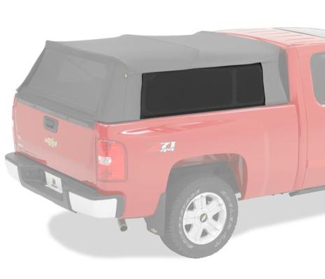 Window Replacement Set For Jeep 2007-2018 Wrangler JK 4 Door Fits Trektop 54923 Black Premium Twill Bestop