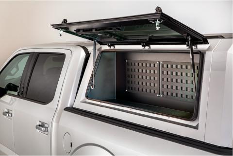 Full-Bin Full-Length Left Side 20-Up Jeep Gladiator 5' EVO EVOa and EVOc Applications 5 Foot Bed Left Side Mount SmartCap(R) Fits all Jeep Gladiator EVO Series Caps