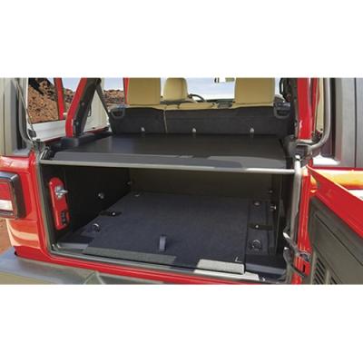 Deluxe Cargo Enclosure - 18-22 Wrangler JL {21-22 Exc. 4XE} w/o OEM Subwoofer Rear Seats Must Be Removed on 2-Door Models Black Tuffy Security Products