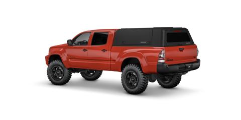 Tacoma Truck Bed Cap SmartCap EVO Sport Matte Black For 05-15 Toyota Tacoma 6 Foot Standard Bed RSI SmartCap