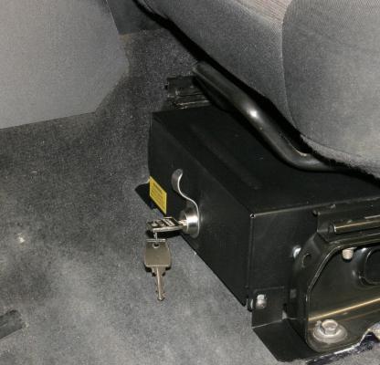 Front Driver Side Underseat Drawer - 97-06 Wrangjer TJ w/o Flip Seat Black Tuffy Security Products