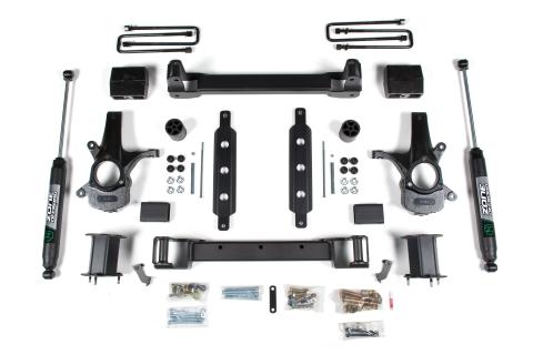 14-18 Silverado/Sierra 1500 2WD 4.5 Inch Alum/Stamped Arms Fox Adventure Shocks Zone Offroad