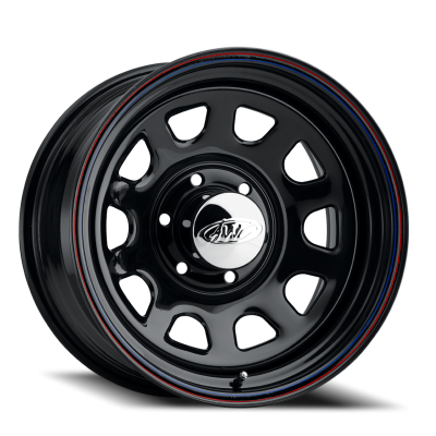 Steel Wheels 15x7 51 Black Daytona Black 5 On 114.3  Bolt Pattern 12 Offset Allied Wheels