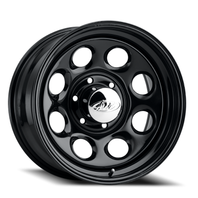 Steel Wheels 15x8 81 Black Soft 8 Black 5 On 114.3  Bolt Pattern -19 Offset Allied Wheels