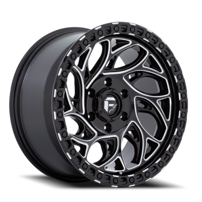 Aluminum Wheels 18X9 Runner OR D840 5 On 127 Gloss Black Milled 71.5 Bore 1 Offset Fuel Off Road Wheels