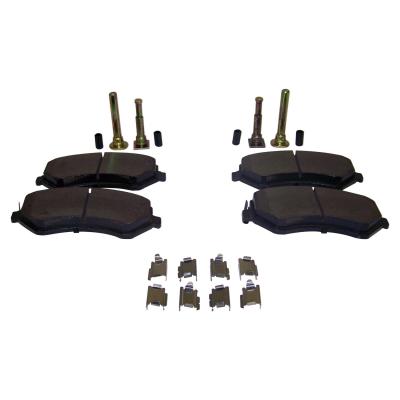 Front Brake Pad Master Kit for 02-07 KJ Liberty, Incl. Pad, Pin Set & Springs Crown Automotive