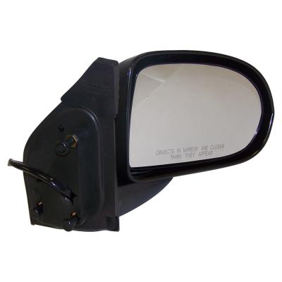 Right Power, Manual Folding Mirror for 2007-2010 Jeep MK Compass, Textured Black Crown Automotive