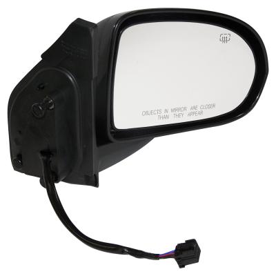 Right Power Heated, Manual Folding Mirror for 07-15 Jeep MK Compass, Black Crown Automotive