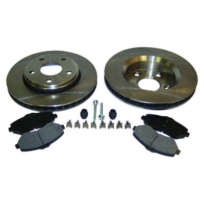 Front Disc Brake Service Kit for 07-18 Jeep JK Wrangler w/ 11.89 Inch Rotors Crown Automotive