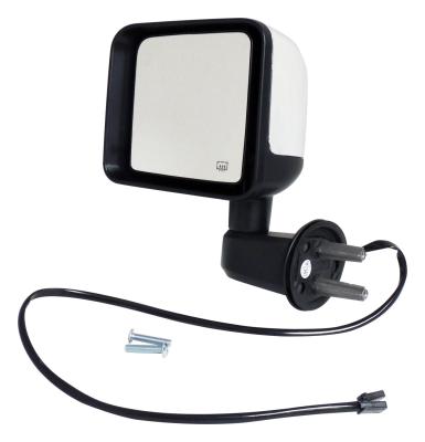 Left Power, Heated, Manual Folding Mirror for 2015-2018 Jeep JK Wrangler LHD Crown Automotive