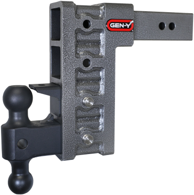 Mega Duty 2.5 Inch Shank 9 Inch Drop 3K TW 21K Hitch & GH-061 Dual-Ball & GH-062 Pintle Lock Gen Y Hitch