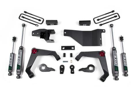 01-06 Yukon XL Avalanche 2500 07-10 Silverado/Sierra 2500HD/3500HD 3 Inch Adventure Series With Nitro Shocks Zone Offroad