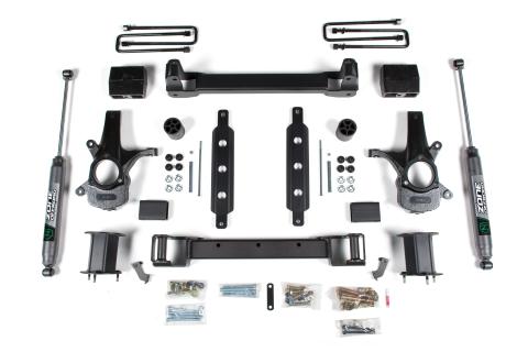 14-18 Silverado/Sierra 1500 2WD 4.5 Inch Alum/Stamped Arms Fox Adventure Shocks Zone Offroad