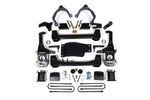 6 Inch Lift Kit For 2025 Silverado/Sierra 1500 Custom/LT/LTZ/PPV/RST/WT/Elevation/PRO/SLE/SLT 4WD 5 Inch Rear Block Spacer Front Fox 2.0 ADV Series Rear Shock Zone Offroad