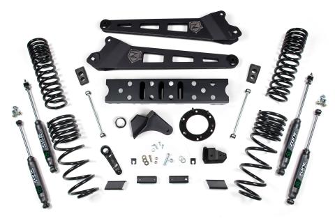 19-24 RAM 2500 5.5 Inch Radius Arm 4.5 Inch Rear Coils Gas 6-Bolt T-Case Fox Adventure Shocks Zone Offroad