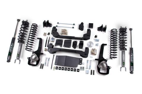 13-15 Dodge RAM 1500 6 Inch Front 3 Inch Rear Lift Height Strut Spacer Lift Kit With Nitro Shocks Zone Offroad