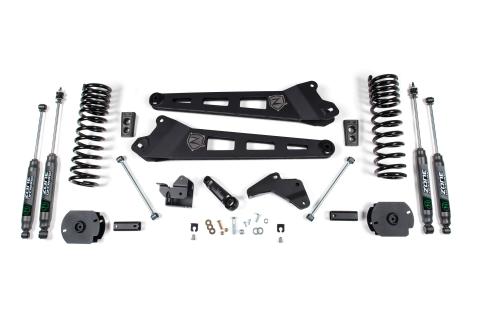 14-18 RAM 2500 4 Inch Replacement Radius Arm Lift Kit Gas With Nitro Shocks Zone Offroad