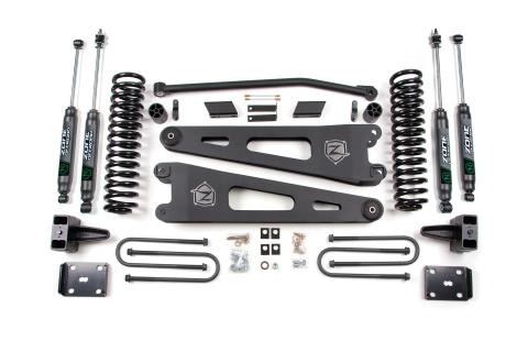11-16 Ford F-250/F-350 Super Duty 4 Inch Radius Arm Lift Kit Gas With Nitro Shocks Zone Offroad