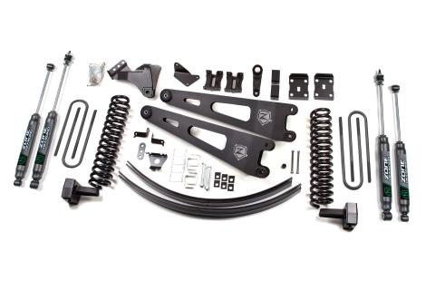 11-14 Ford F-250/F-350 Super Duty 6 Inch Lift Kit Diesel Without Overload With Nitro Shocks Zone Offroad