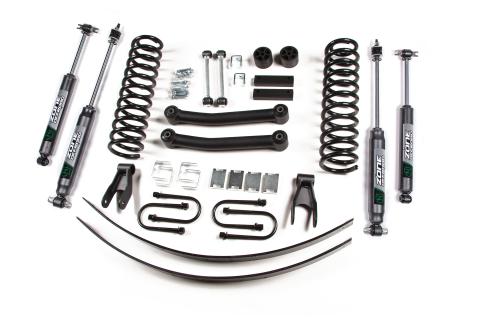 84-01 Jeep Cherokee XJ 4.5 Inch Coil Spring Lift Kit With Dana 35 Axle With Nitro Shocks Zone Offroad