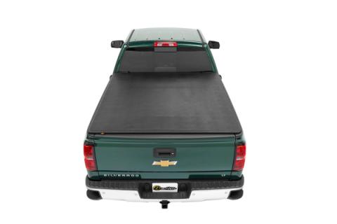 EZ-Fold Soft Tri-Fold Tonneau Cover EZ-Fold For Chevy/GMC 2004-2012 Colorado/Canyon 5.0 Foot Black Tailgate Spoiler Not Included Bestop